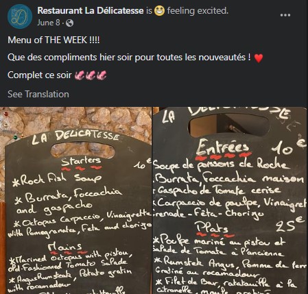 restaurant updates